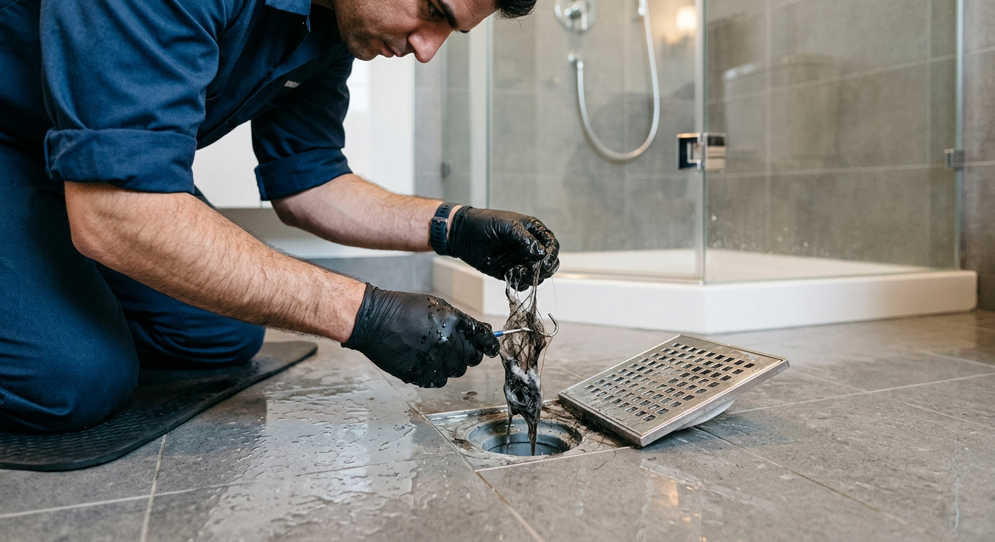 Débouchage de douche bouchée par un plombier à Vélizy-Villacoublay